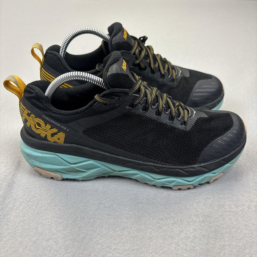 Hoka One One Challenger ATR 5 Shoes Womens Size 9.5 Black Sneakers 1104096 AASN